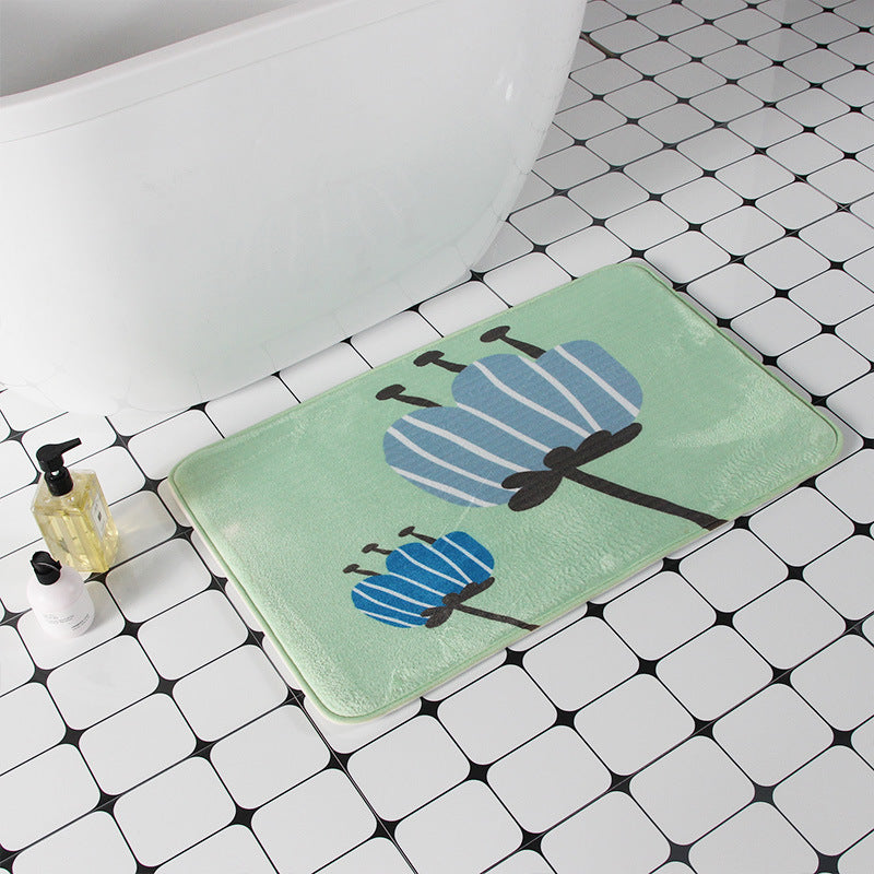 Contemporary Striped Bathroom Mat Kalsten