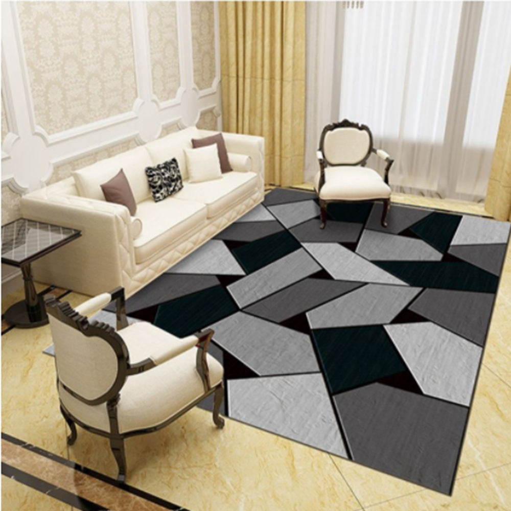 Marble-Patterned Area Rug Kalsten