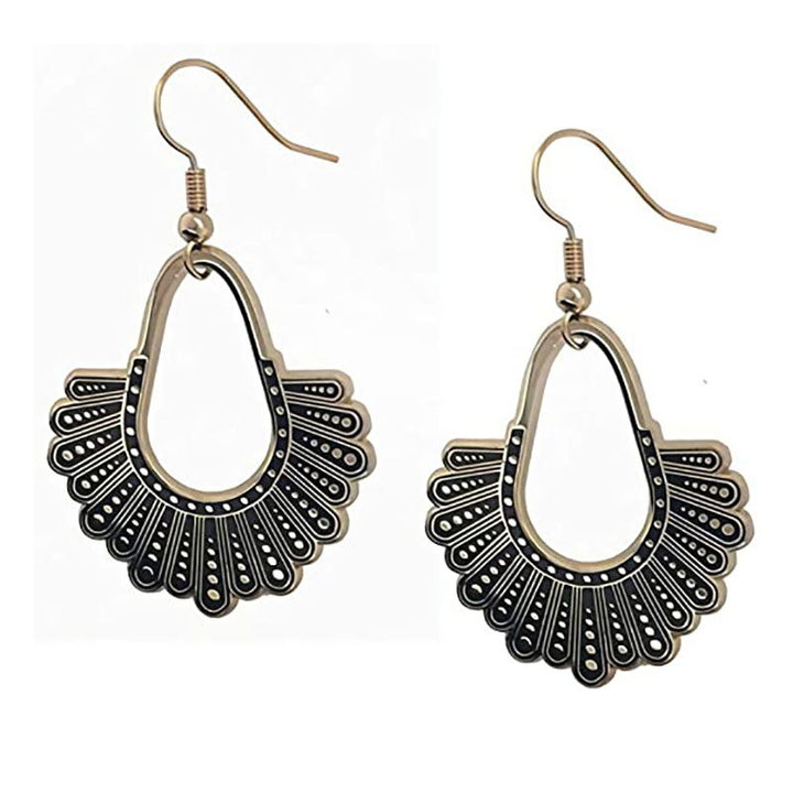 Bohemian Feather-Inspired Dangle Earrings Kalsten