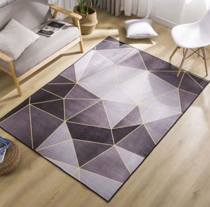 Marble-Patterned Area Rug Kalsten