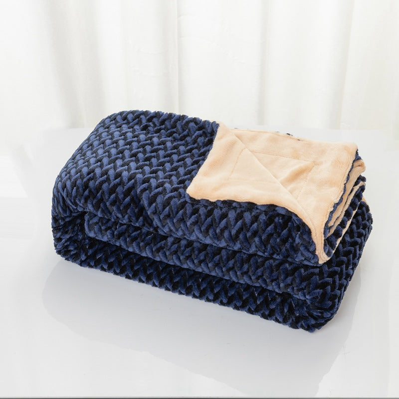 Women's cuddly blanket with elegant cable pattern Kalsten