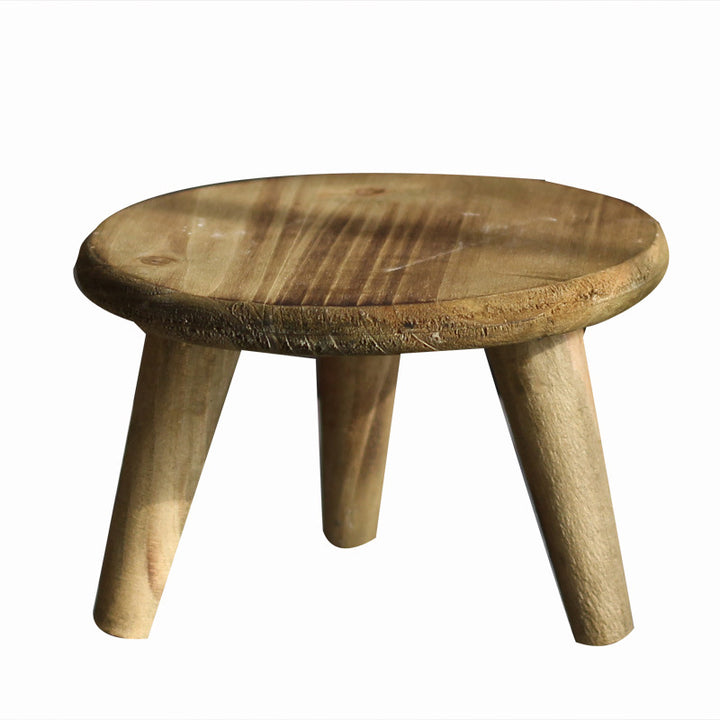 Stylish wooden footstool Kalsten