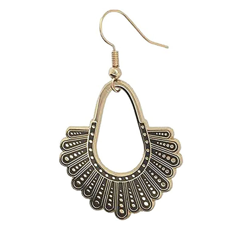 Bohemian Feather-Inspired Dangle Earrings Kalsten