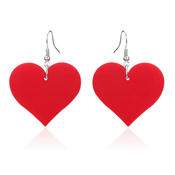 Charming Heart-Shaped Dangle Earrings Kalsten
