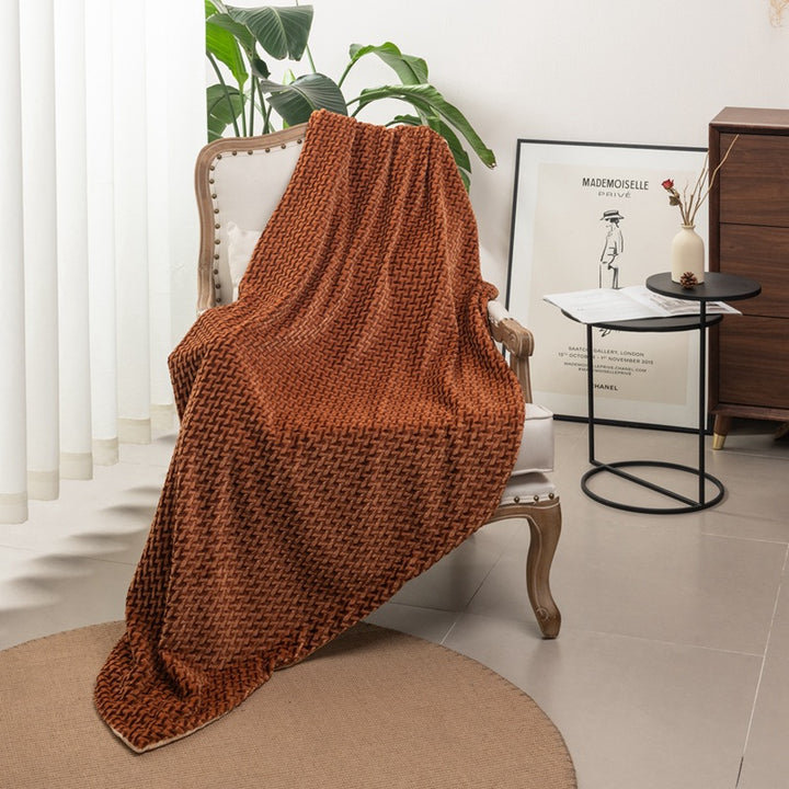 Women's cuddly blanket with elegant cable pattern Kalsten