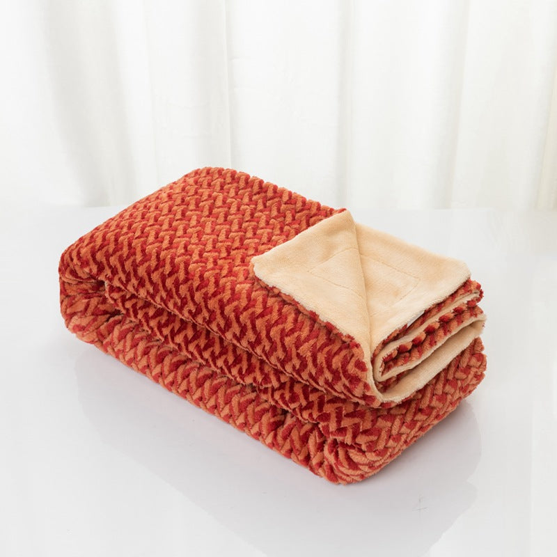 Women's cuddly blanket with elegant cable pattern Kalsten