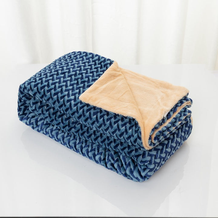 Women's cuddly blanket with elegant cable pattern Kalsten