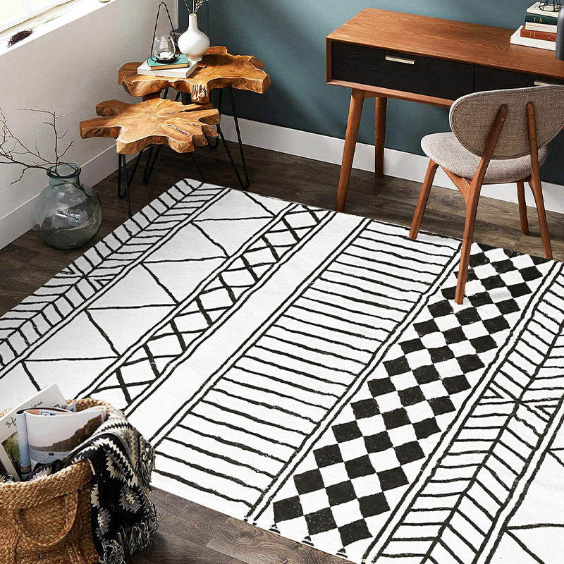 Modern Geometric Pattern Area Rug Kalsten