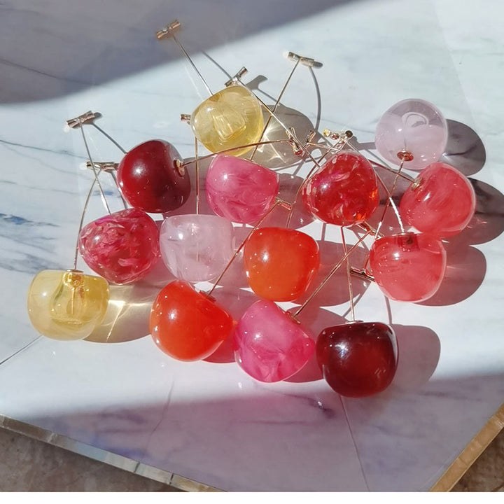 Artistic Fruit-Inspired Drop Earrings Kalsten