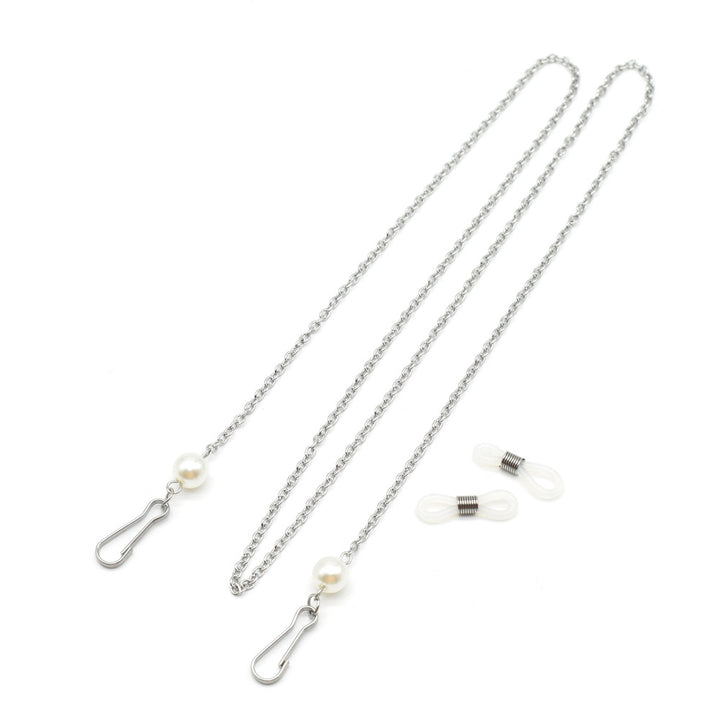 Elegant Pearl-Embellished Eyewear Chain Kalsten