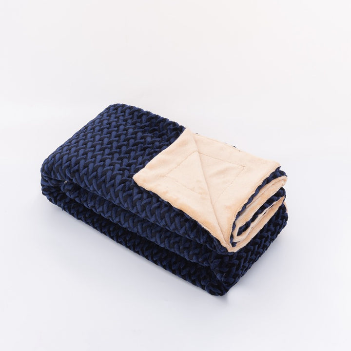 Women Cozy Reversible Blanket with Cable Pattern Kalsten