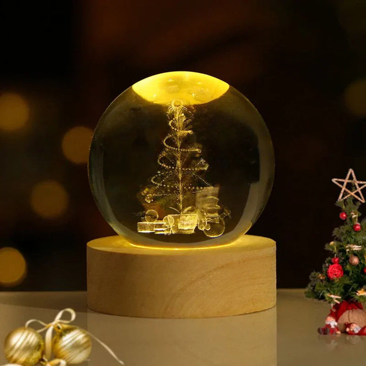 3D Crystal Ball LED Night Light