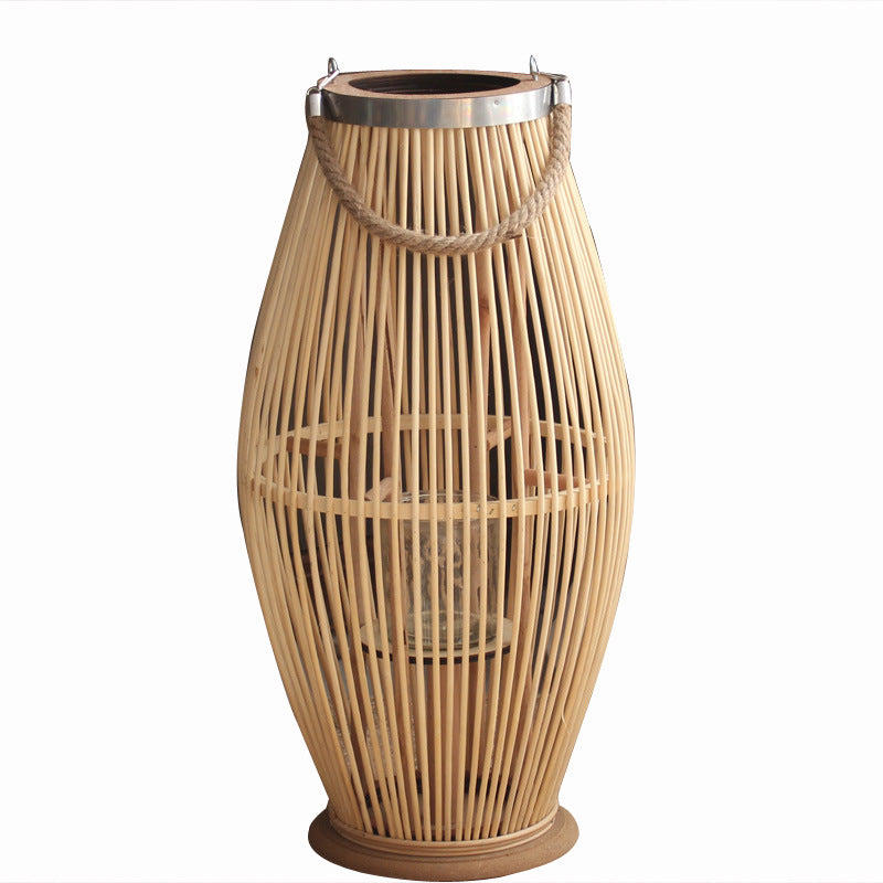 Stylish lantern made of woven material Kalsten