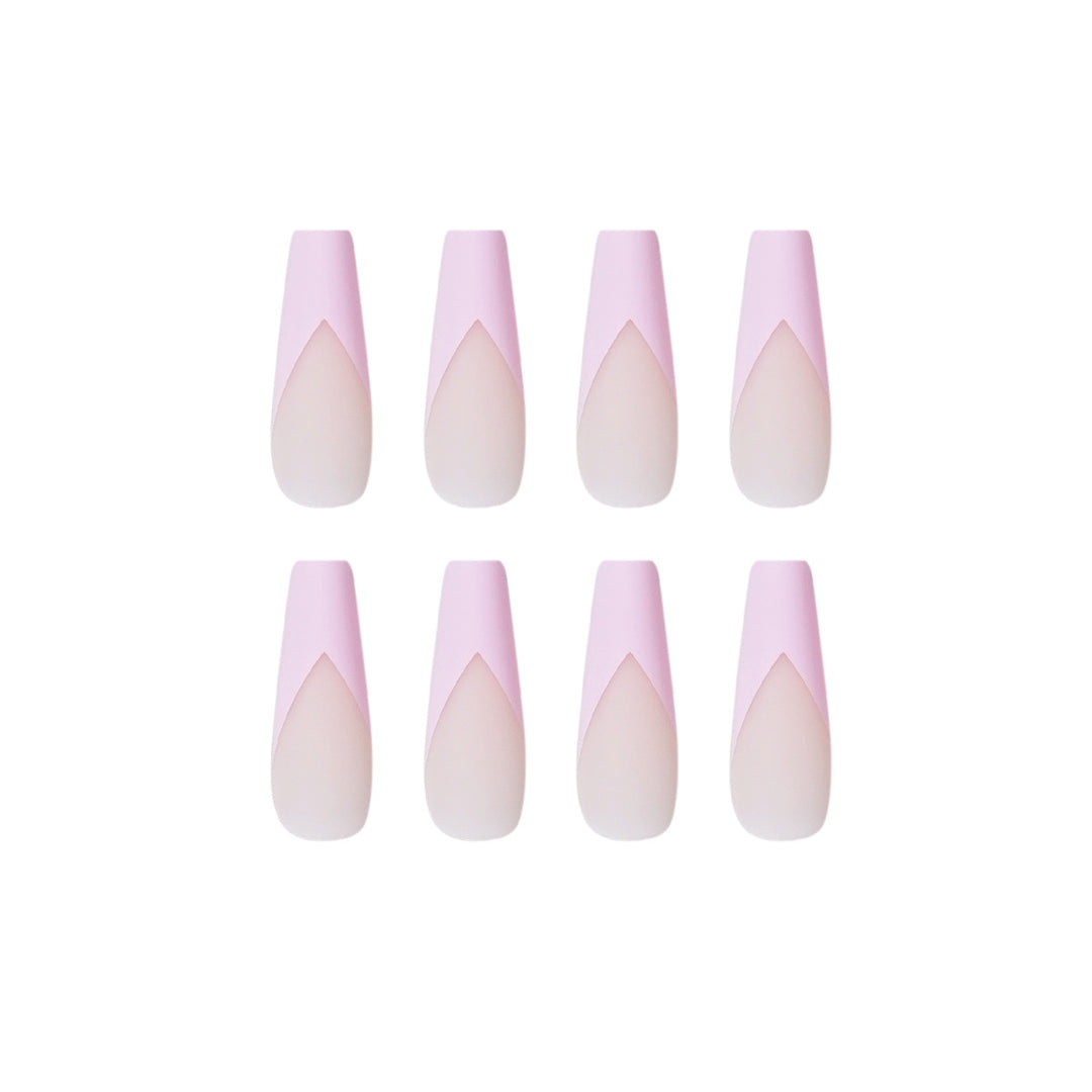 Artistic Nail Extensions with Elegant V-Shape Kalsten