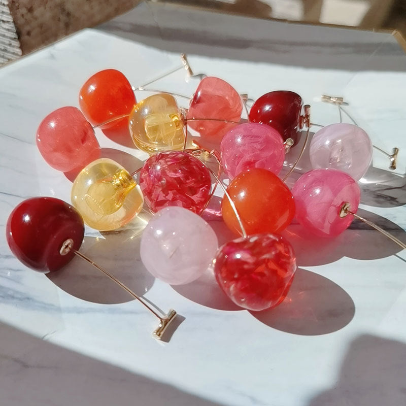 Artistic Fruit-Inspired Drop Earrings Kalsten