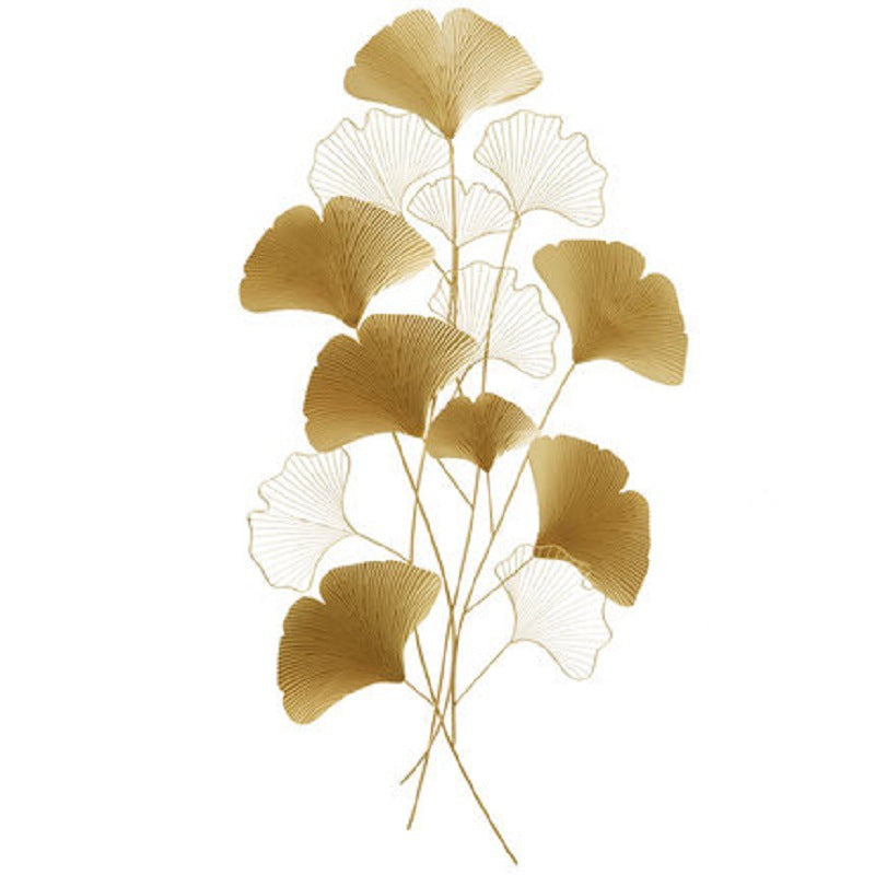 Contemporary Ginkgo Leaf Wall Sculpture Kalsten