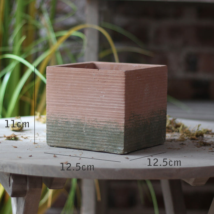 Decorative flower pot with woven design Kalsten