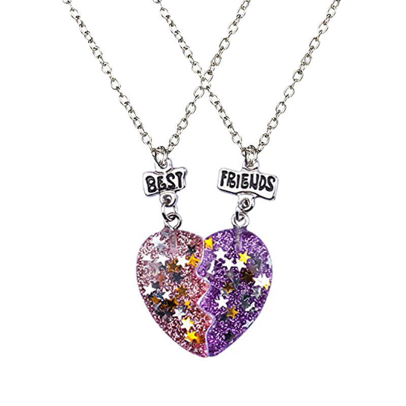 Best Friends Heart Pendant Necklace Kalsten