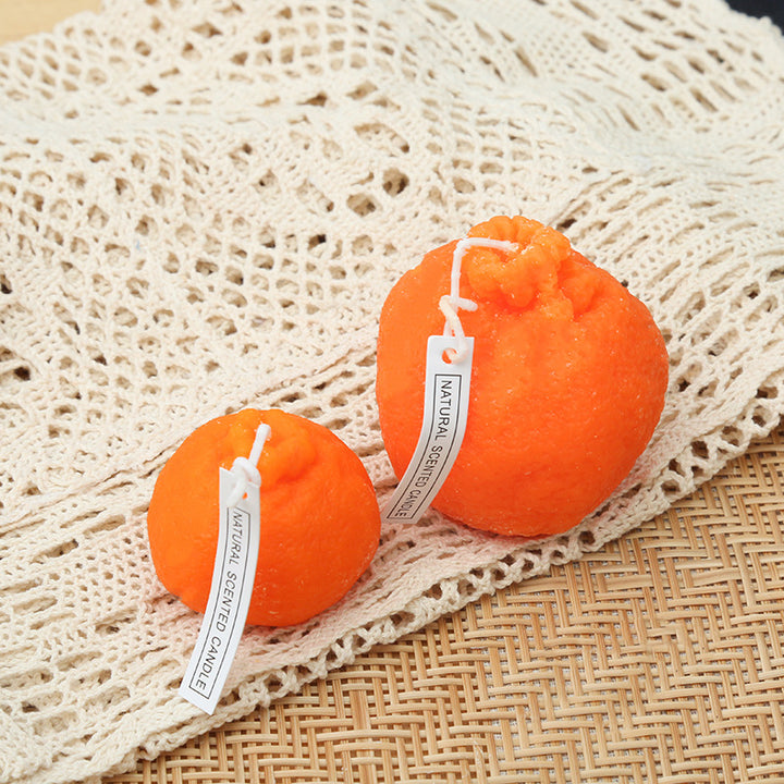 Hand-Poured Fruit-Shaped & Textured Decorative Soy Wax Candle
