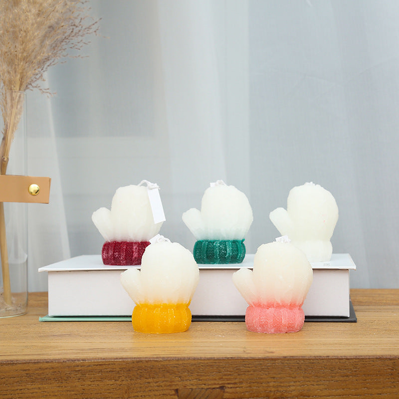 Hand-Poured Fruit-Shaped & Textured Decorative Soy Wax Candle