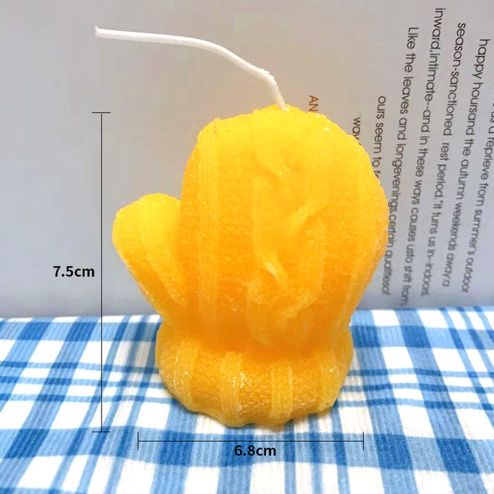 Hand-Poured Fruit-Shaped & Textured Decorative Soy Wax Candle