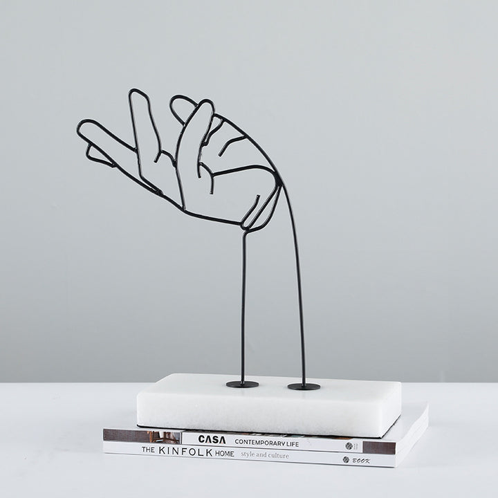 Abstract Hand Gesture Sculpture
