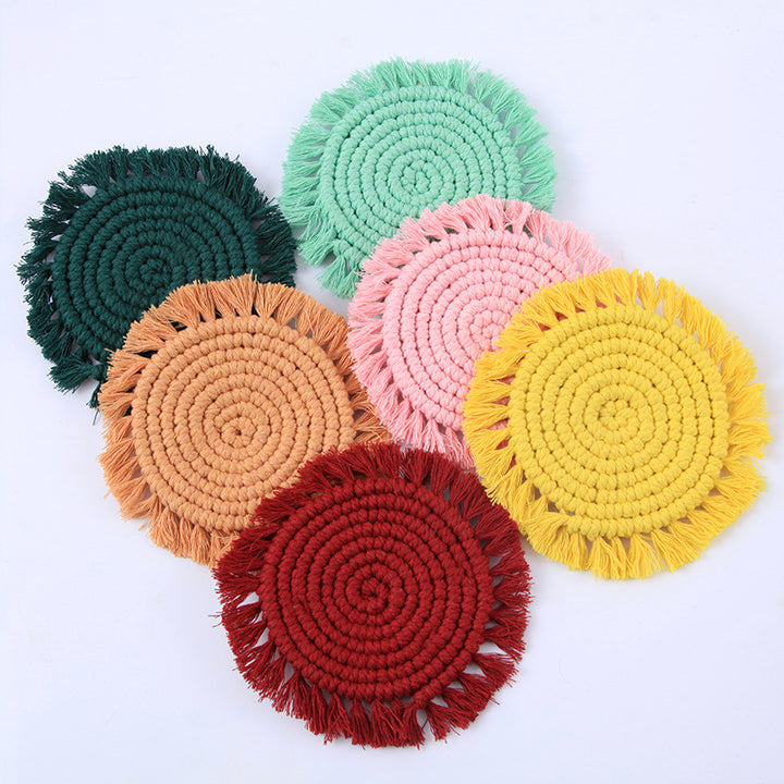 Decorative Round Macrame Trivet Kalsten