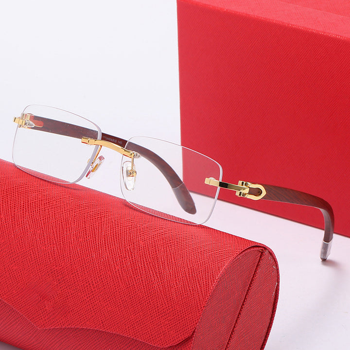 Women elegant rectangular sunglasses with high-quality metal frame and polarized lenses Kalsten