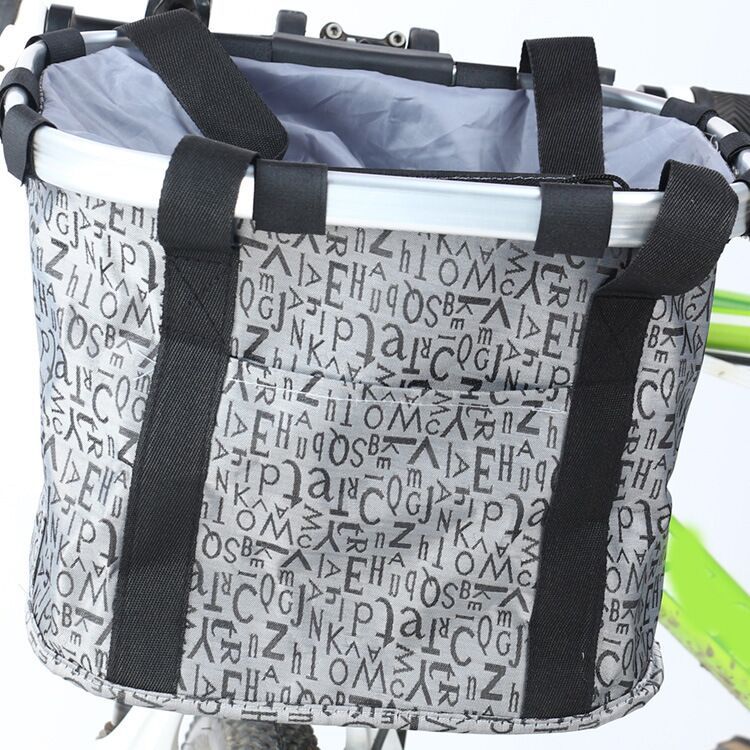 collapsible insulated front bike basket with quick-release mounting and waterproof liner Kalsten