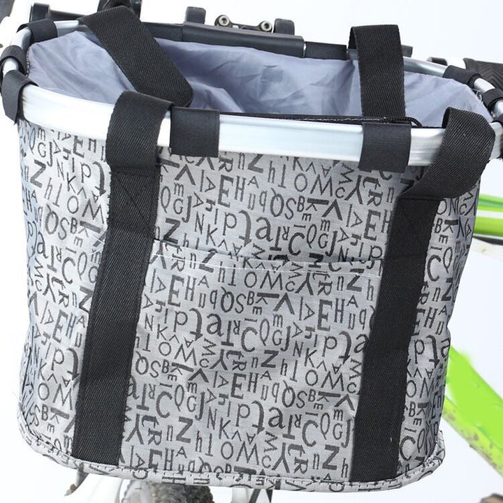 collapsible insulated front bike basket with quick-release mounting and waterproof liner Kalsten