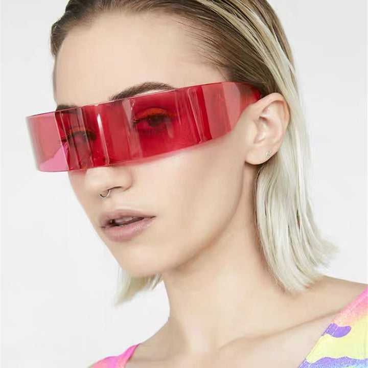 Women futuristic visor-like sunglasses Kalsten