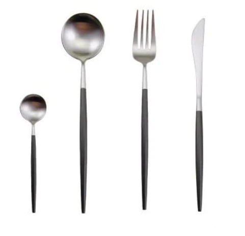 24-piece Stainless Steel Gold-Silver Luxury Cutlery - RoyalGlow