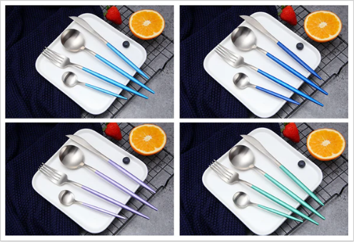 24-piece Stainless Steel Gold-Silver Luxury Cutlery - RoyalGlow