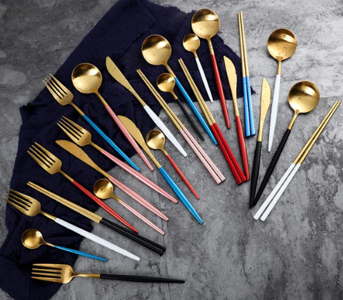 24-piece Stainless Steel Gold-Silver Luxury Cutlery - RoyalGlow