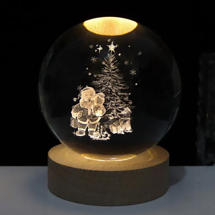 3D Crystal Ball LED Night Light
