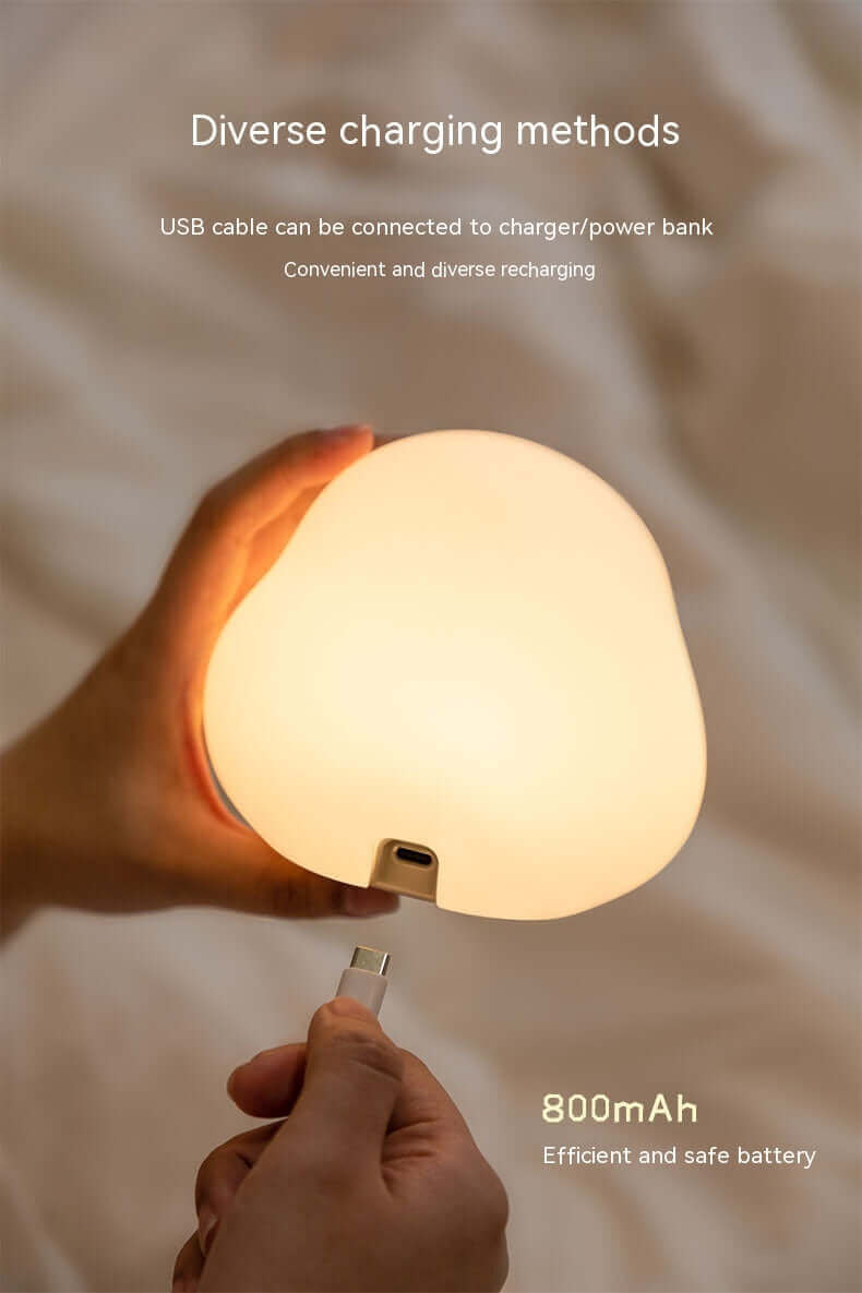 Cute Duck LED Night Lamp Cartoon Silicone USB Rechargeable Sleeping Light Touch Sensor Timing Bedroom Bedside Lamp For Kid Gift Home Decor | Kalsten