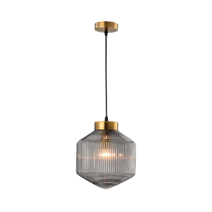 Modern Drum Chandelier made of Glass – Elegant Lighting for Dining Room and Living Room | Kalsten