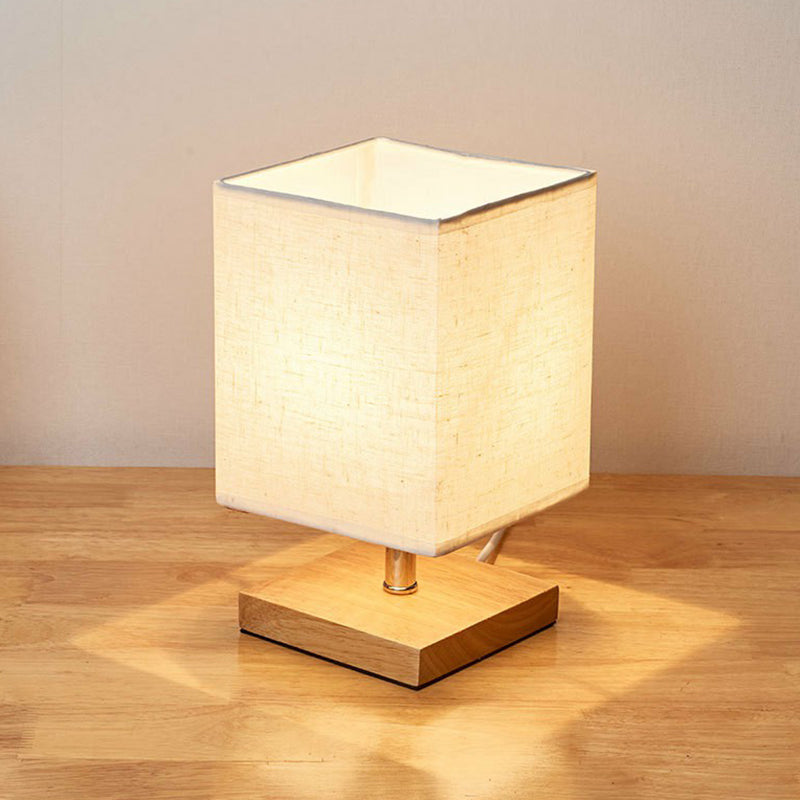 LinenWood Minimalist Table Lamp – Natural Wooden Base & Linen Shade for Warm, Modern Lighting | Kalsten