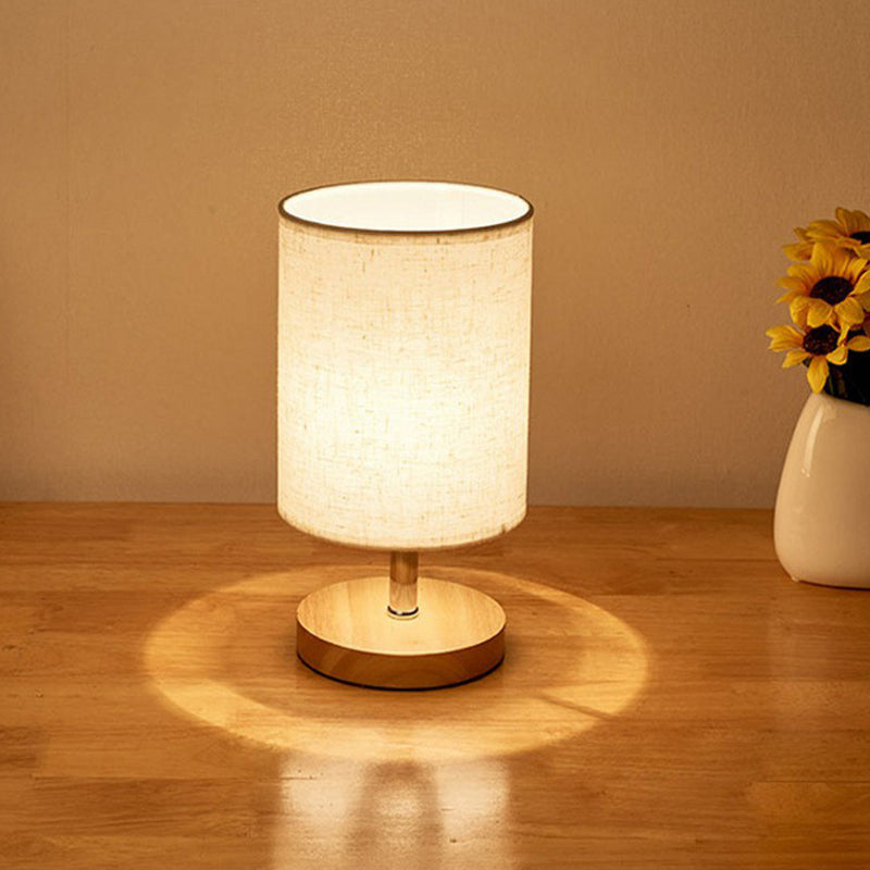 LinenWood Minimalist Table Lamp – Natural Wooden Base & Linen Shade for Warm, Modern Lighting | Kalsten