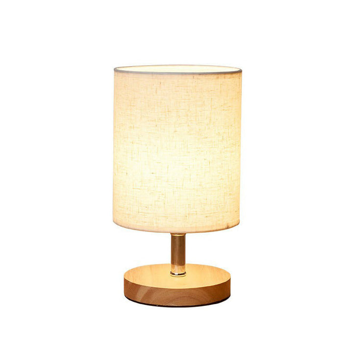 LinenWood Minimalist Table Lamp – Natural Wooden Base & Linen Shade for Warm, Modern Lighting | Kalsten
