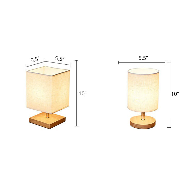 LinenWood Minimalist Table Lamp – Natural Wooden Base & Linen Shade for Warm, Modern Lighting | Kalsten