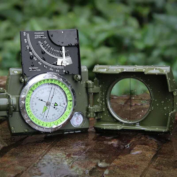 Kalsten | Military Compass | Waterproof Aluminum Alloy | Clinometer & Sighting Lens | Survival, Camping & Hiking
