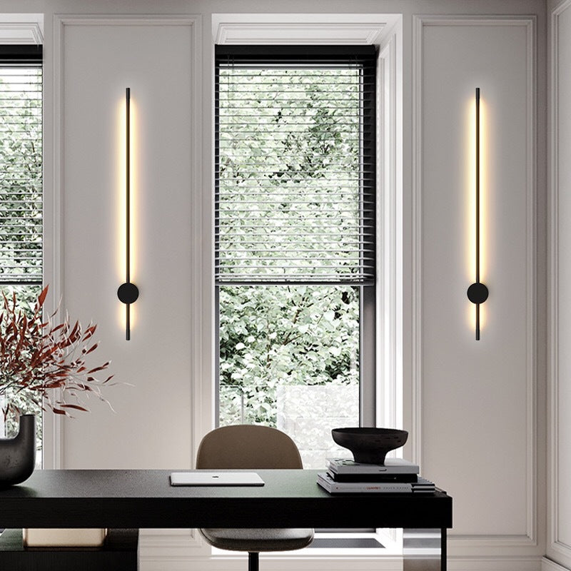 Slim Rod Stairs Sconce Lamp Aluminum Minimalist LED Wall Mounted Lighting Fixture | Kalsten