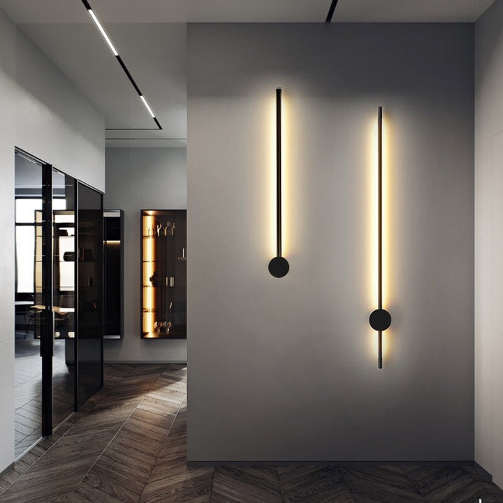 Slim Rod Stairs Sconce Lamp Aluminum Minimalist LED Wall Mounted Lighting Fixture | Kalsten