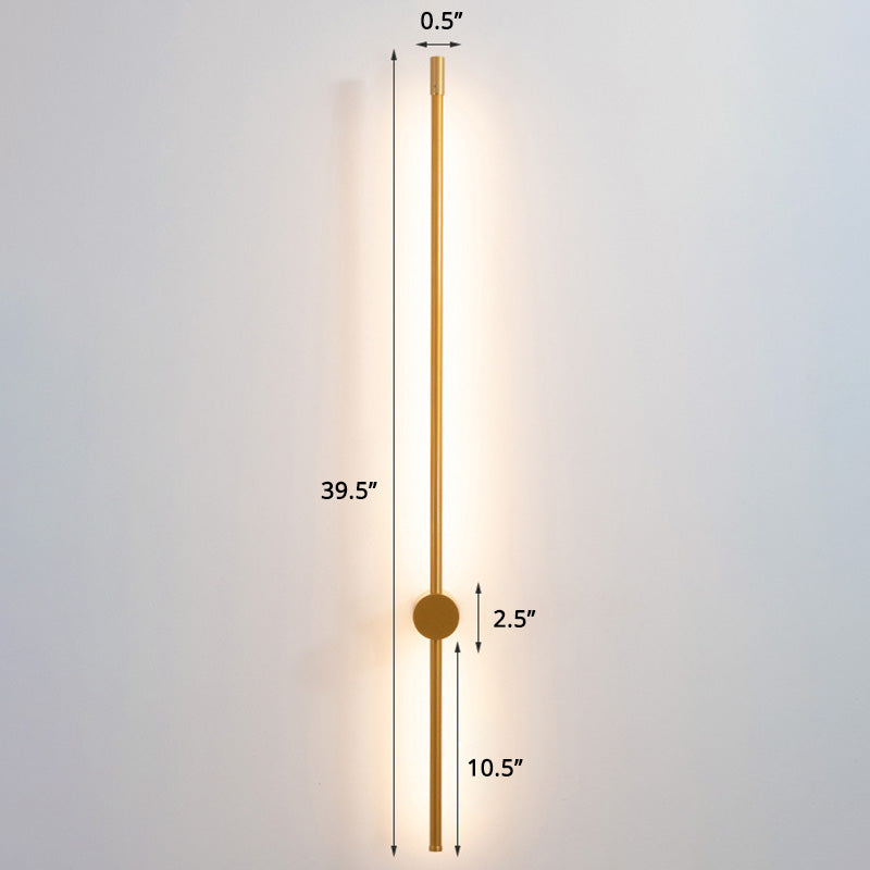 Slim Rod Stairs Sconce Lamp Aluminum Minimalist LED Wall Mounted Lighting Fixture | Kalsten