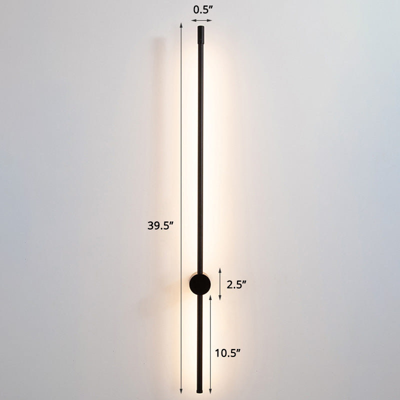 Slim Rod Stairs Sconce Lamp Aluminum Minimalist LED Wall Mounted Lighting Fixture | Kalsten