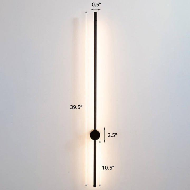 Slim Rod Stairs Sconce Lamp Aluminum Minimalist LED Wall Mounted Lighting Fixture | Kalsten