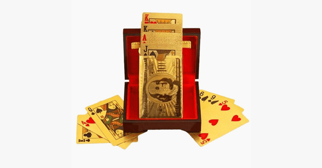 Kalsten | 24K gold-plated playing cards with optional case