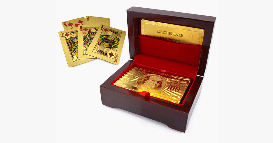 Kalsten | 24K gold-plated playing cards with optional case