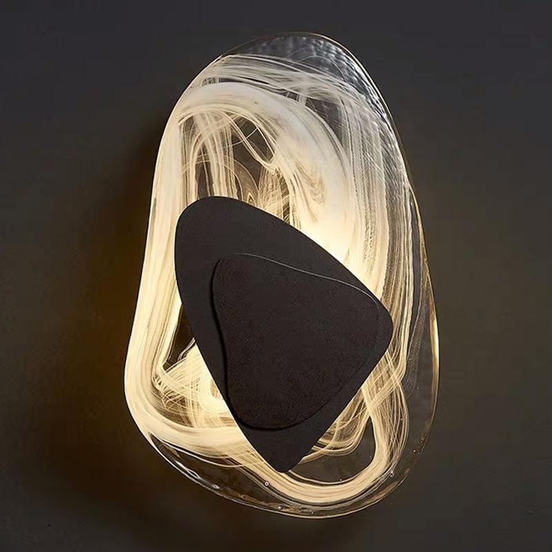 Modern Nordic Sconce Light Fixture 1 Light Glass Wall Mount Lighting Light Luxury Sconce for Bedroom | Kalsten